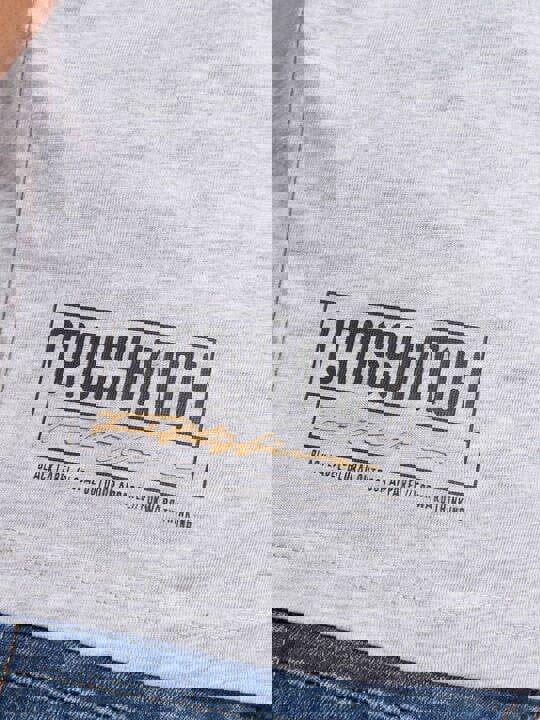 Crosshatch Plotmar T-Shirt Black/Light Grey Marl