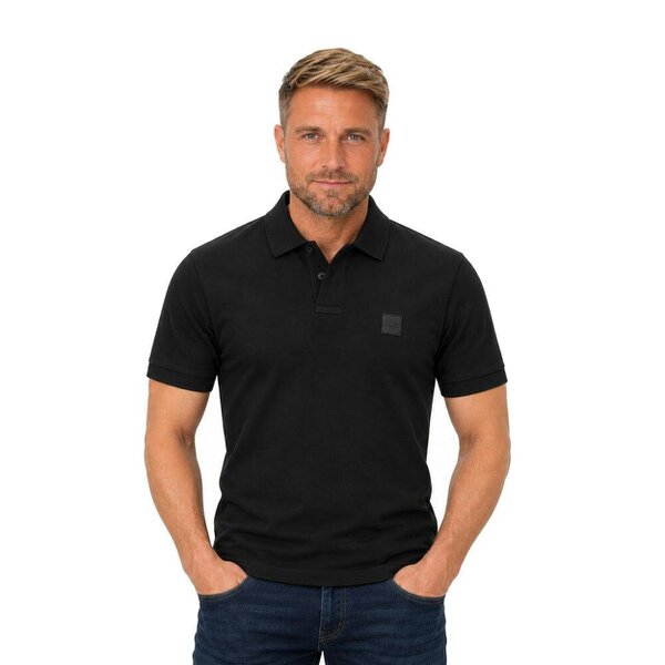 BOSS Slim Fit Passenger Polo Shirt Black