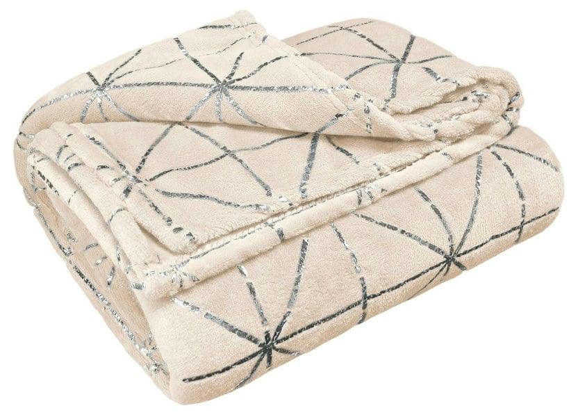 Intimates Vera Foil Printed Geometric Throw - 145cm x 200cm