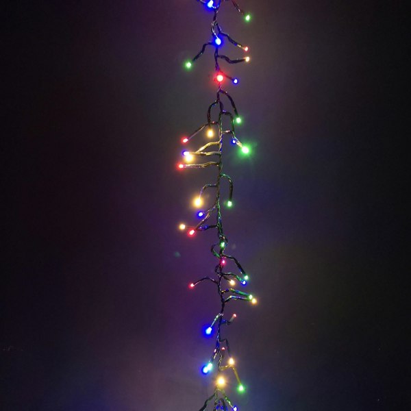 Samuel Alexander 480 LED 6.2m Premier Clusterbrights Indoor Outdoor Multifunction Mains Operated Christmas Cluster Lights with Timer in Multicoloured