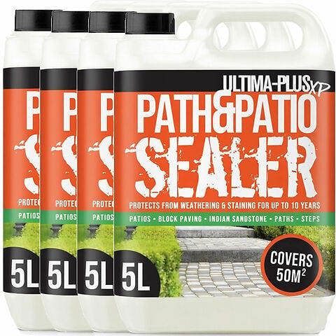 Ultima Plus XP Patio Seal Patio Sealant for Indian Sandstone Concrete Paths Patios 20L