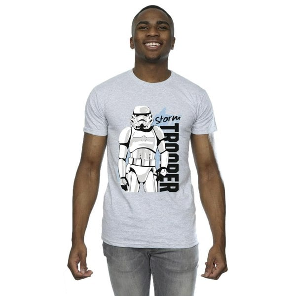 Star Wars Mens Storm Trooper T-Shirt - Sports Grey