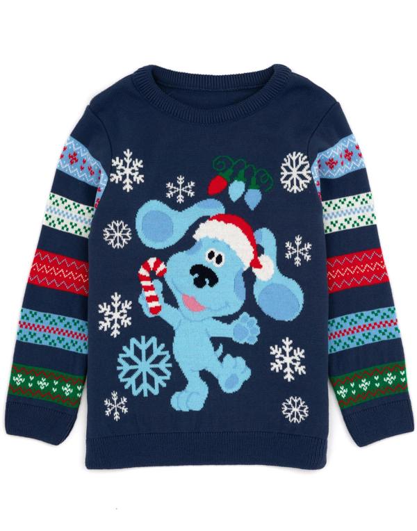 Blue's Clues & You! Boys Blue Blue Christmas Jumper