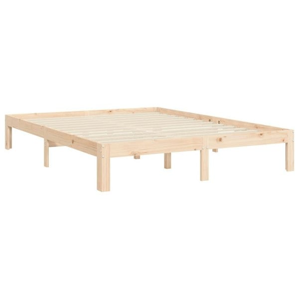 Berkfield Bed Frame with Headboard 140x200 cm Solid Wood