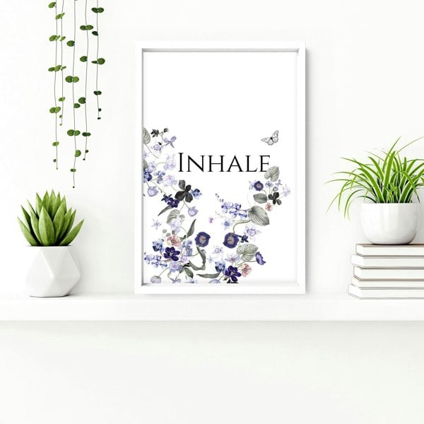 Bathroom wall decoration | set of 2 framed wall art prints