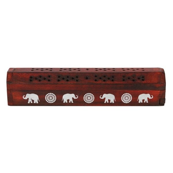 Serano Elephant Wooden Rosewood Incense Box Set