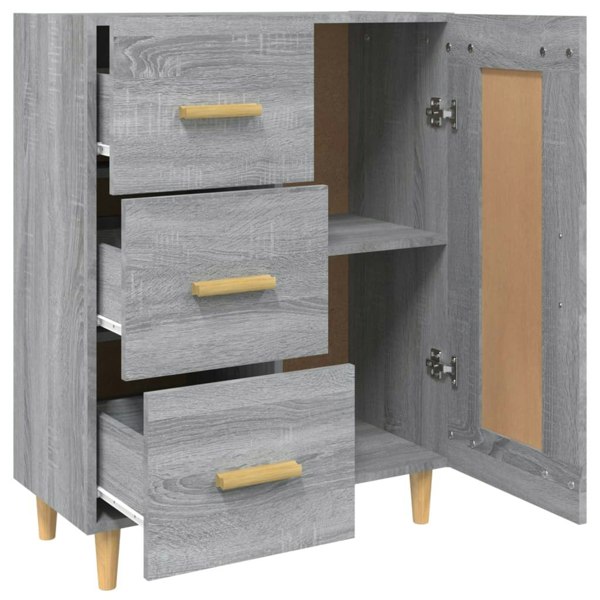 Berkfield Sideboard Grey Sonoma 69.5x34x90 cm Engineered Wood