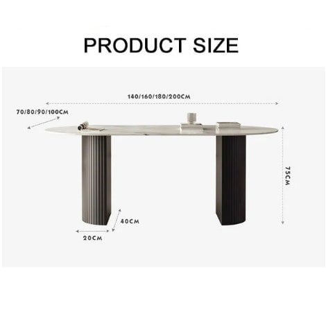 Dwight Dining Table, Black & White-Rit Concept-Rit Concept