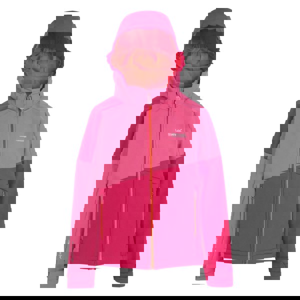 Regatta Childrens/Kids Acidity VII Soft Shell Jacket - Flamingo Pink/Pink Potion