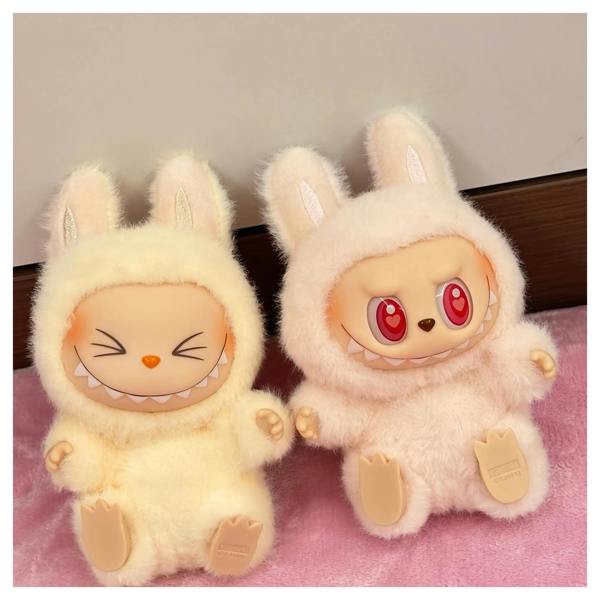 Labubu 2nd Gen Rabbit Face Plush Dolls Mixed Colour Collectibles