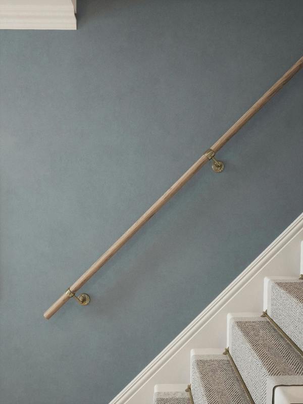Handrails Direct Oversley Walnut Straight Flight Handrail