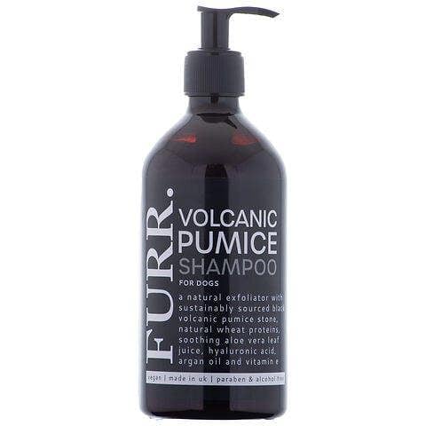 FURR Volcanic Pumice Dog Shampoo 500ml Natural Exfoliating & Deep Cleansing Formula with Argan Oil, Aloe Vera, Hyaluronic Acid