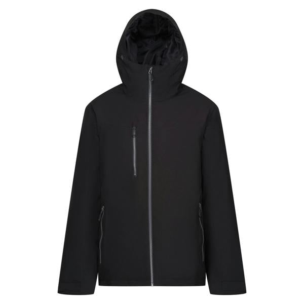 Regatta Professional Mens Insulated Waterproof Jacket - Black/Seal Grey - 