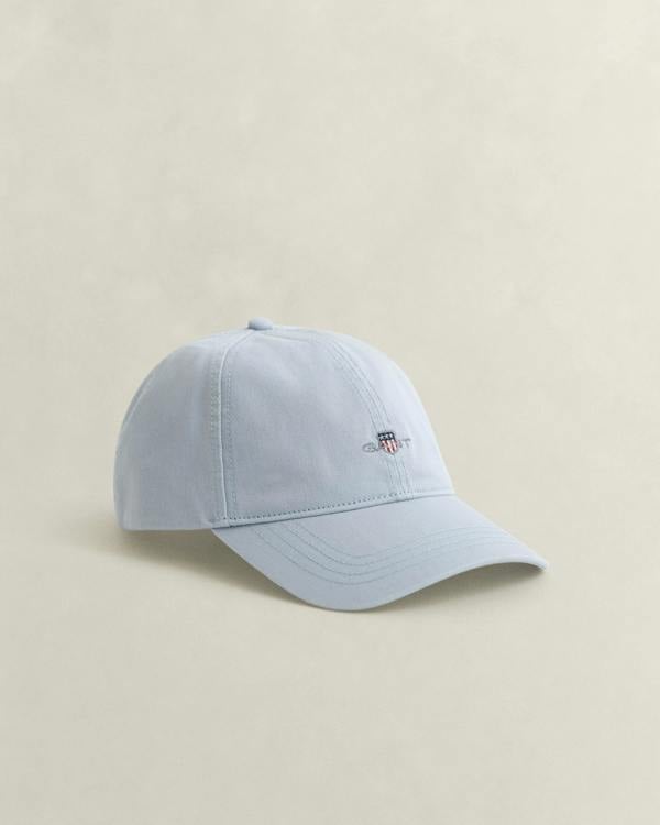 GANT Mens Shield Logo Cotton Twill Cap - 420 Muted Blue
