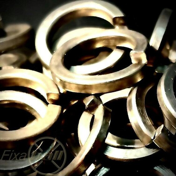 Fixaball Metric Split Spring Lock Washers Square Section A2 Stainless Steel