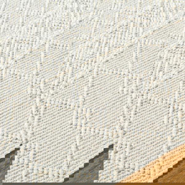 Livabliss Hygge-Hand Woven Cream Wool Global Rug