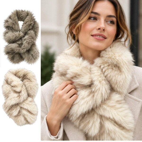 Love EMVY Luxury Faux Fur Scarf Stole