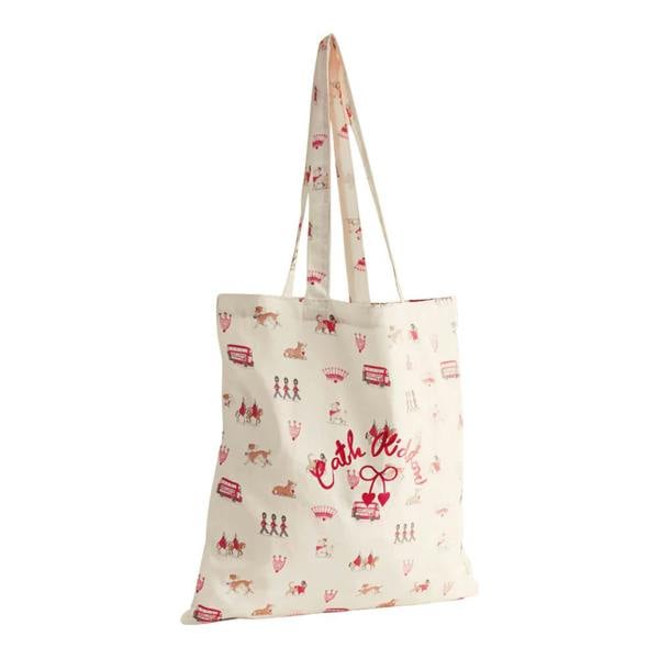 Cath Kidston London Pattern Cotton Canvas Tote Bag - Cream - 