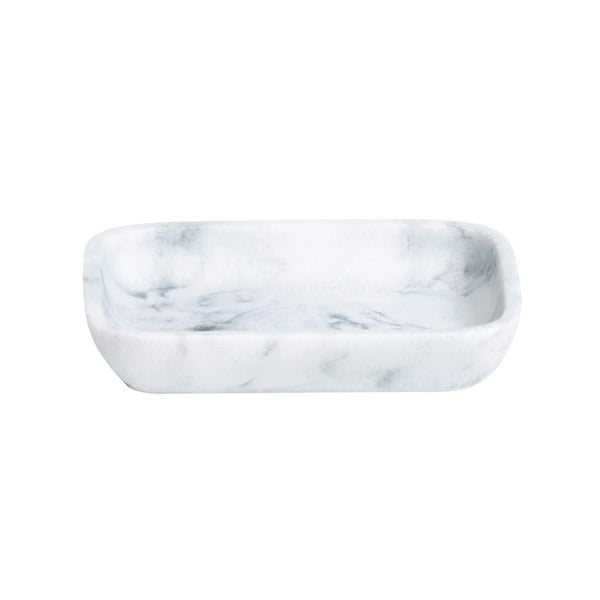 Showerdrape Octavia White Marble & Chrome Soap Dish