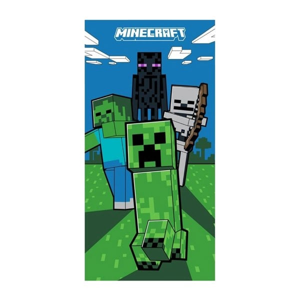 Minecraft Survival Cotton Beach Towel - Multicoloured