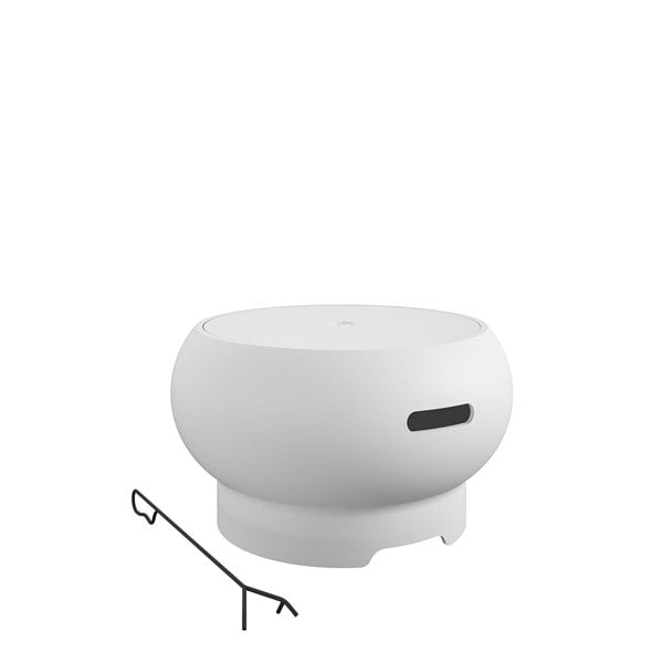 Dorel Home Novogratz Asher Outdoor Fire Pit in White