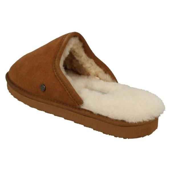 Padders Mens Padders Genuine Lined Sheepskin Mule Slippers Nevis