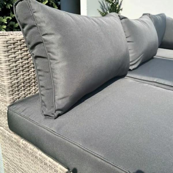 The Garden Marketplace Multi Layout Norfolk Rattan Weave 6 Seater Garden Lounge Set