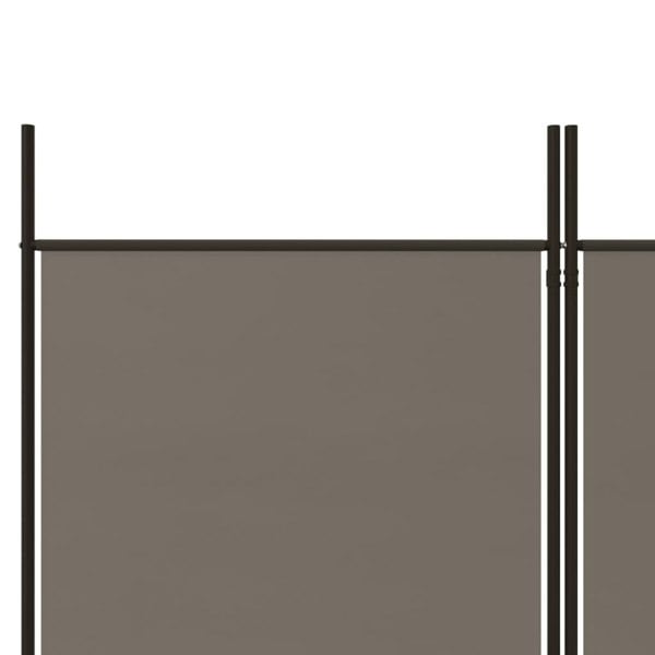 Berkfield 6-Panel Room Divider Anthracite 300x220 cm Fabric