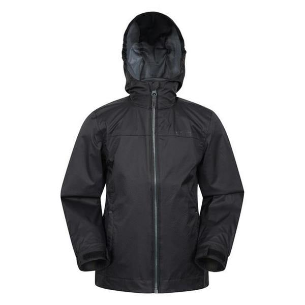 Mountain Warehouse Childrens/Kids Torrent Taped Seam Waterproof Jacket - Black