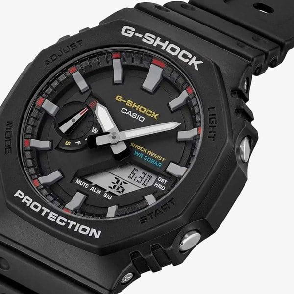 Casio G-Shock Mens Black Duo Display Watch GA-2100RL-1AER