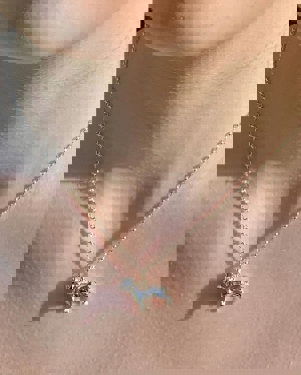 Pitbull Silver Necklace - Personalised - MYLEE London