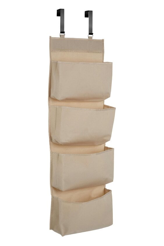 Essentials by Premier Verti 4 Tier Over Door Hanging Organiser