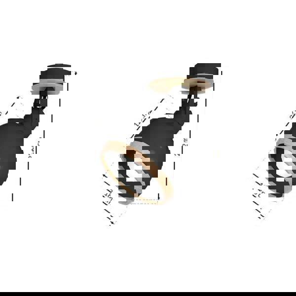 Milagro Oval Wall Lamp Hand Made White With Natural Wood