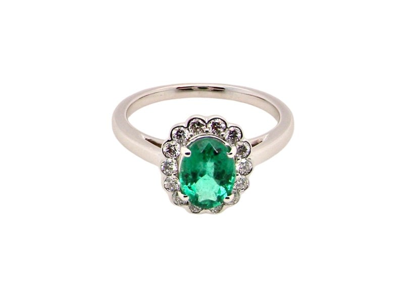 Vintage Tom A fine modern Emerald and Diamond Ring