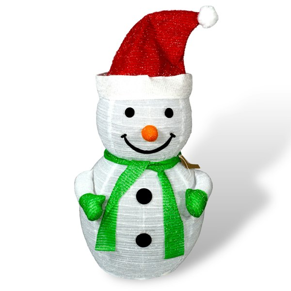 St Helens 70cm Outdoor Collapsible LED Snowman, Inc Timer