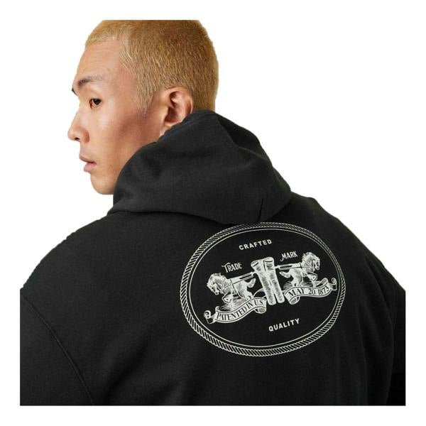 Levis Mens Batwing Relaxed Fit Hoodie - Black - 