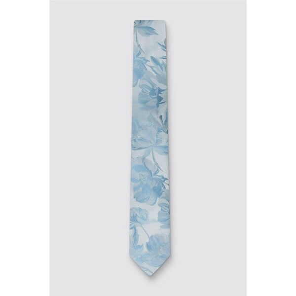 Antique Rogue Light Blue Floral Tie
