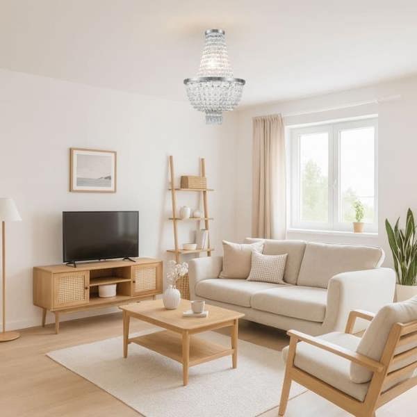 COSYLYTE Adelle 2-Tier Easyfit Beaded Lamp Shade