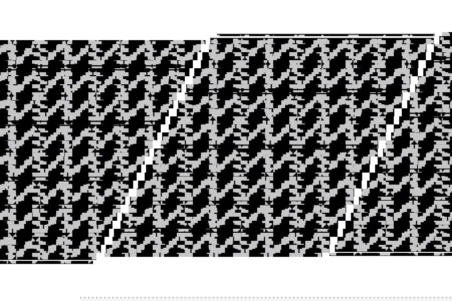 WFM6124 - Modern Geometric Stencil Pattern Rug Mat 120cm x 60 cm