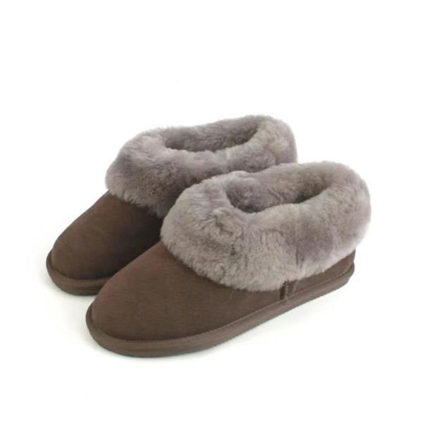 Eastern Counties Leather Womens Elena Sheepskin Slipper Boots - Truffle Brown