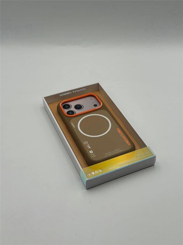 Nimmy Friends Nimmy Cool & Cute 2.0 Case with MagSafe for iPhone 17 Pro 6.3" Brown Orange - N-YJKM-CX2.0-IP17-PRO-02