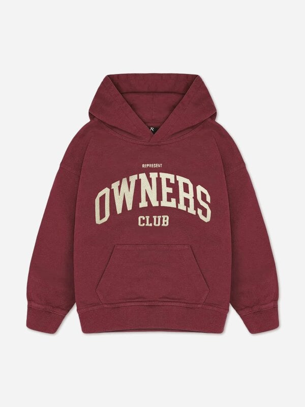 REPRESENT Kids Mini Owners Club Hoodie in Red