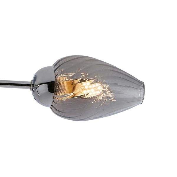 Pagazzi Lighting Lina 5-Light Chrome Flush Ceiling Light