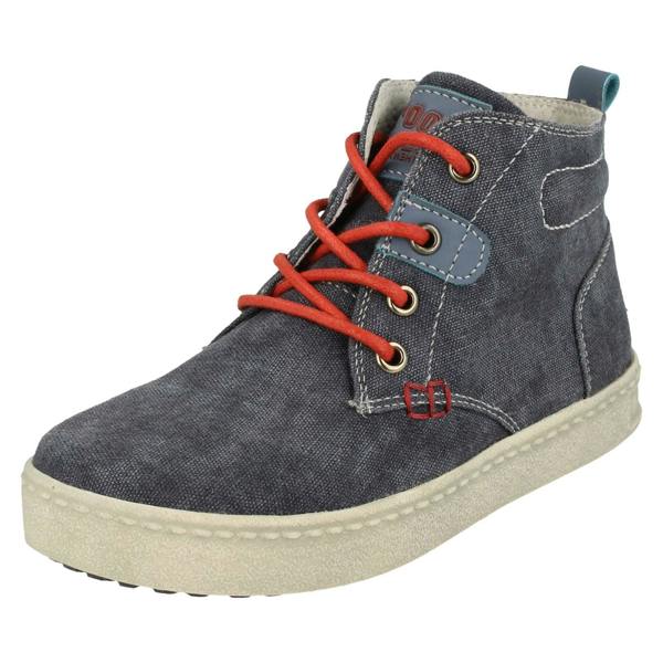 JC Dees Boys JCDees Denim Lace Up Ankle Boots N2037