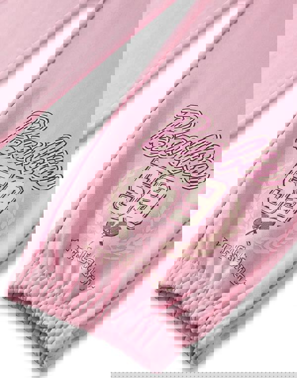 Barbie Womens Pink Leg Print Joggers
