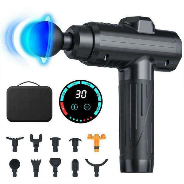 Dragodirect Portable Massage Gun 6 Heads Deep Tissue Percussion Massager