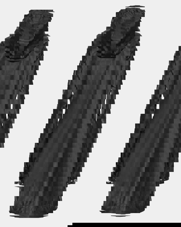 Ilse Jacobsen Rain Womens Short Rubberised Raincoat - Black Beauty 002