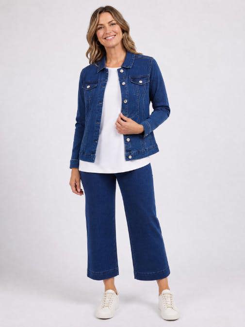PennyPlain Wide Cropped Jegging - Stone