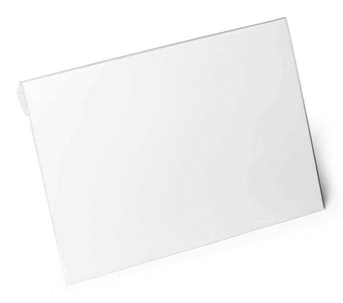 Durable Clip-On Ticket Label Holder Document Pocket | 10 Pack | A4