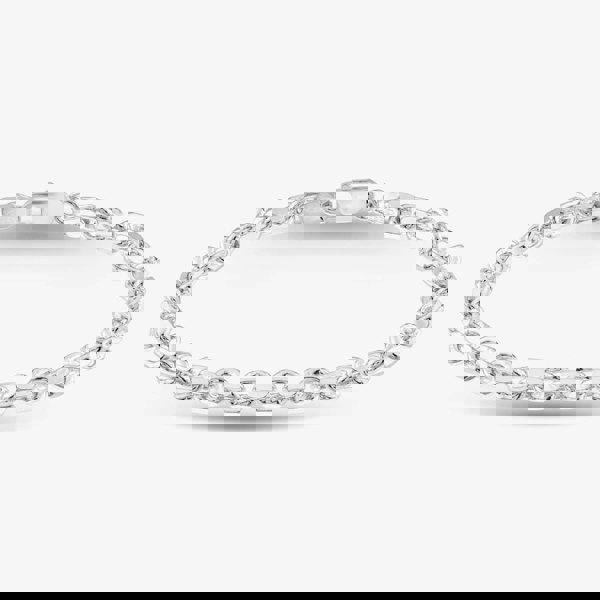 T. H. Baker Sterling Silver 7.5 Inch Cable Chain Bracelet SDMC-480-AG-7.5